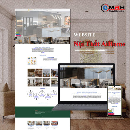 Thiết kế website nội thất Aihome Hải Dương